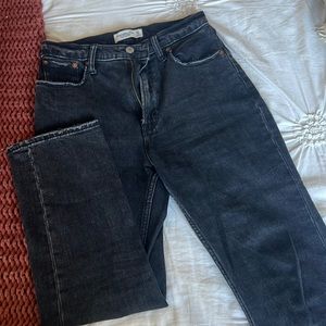 Abercrombie Ankle Straight Ultra High Rise Jean
